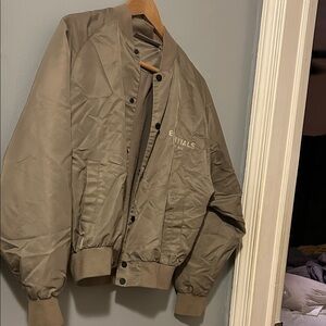 Essentials Men’s Olive Green Bomber Jacket